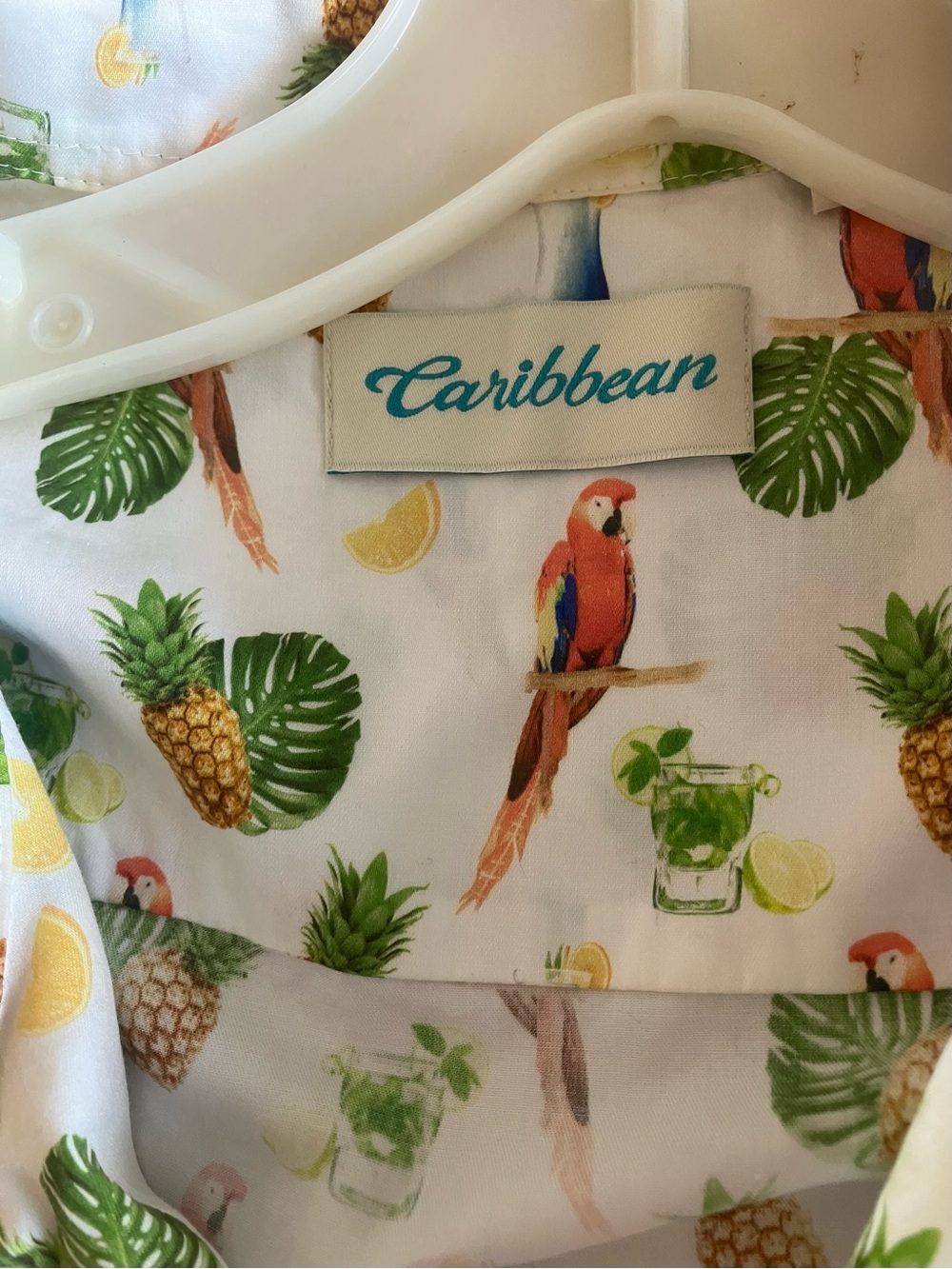Parrots And Pineapples Caribbean Shirt Xl Parrot Parrot View 5